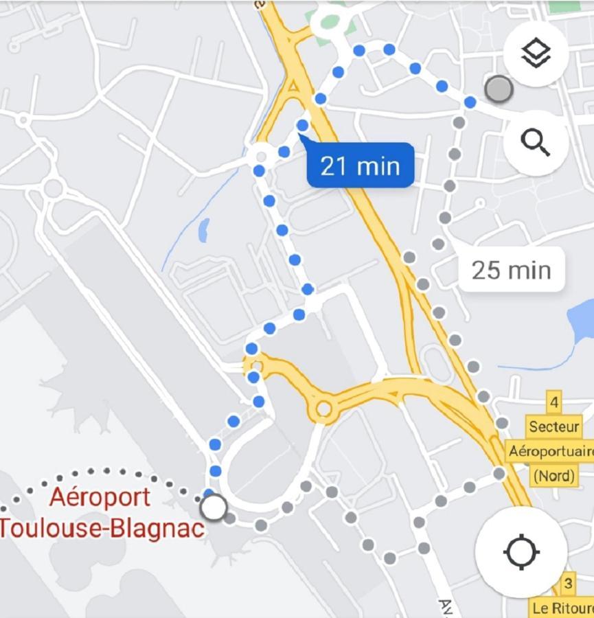 :) Spacieux T4 Aeroport, Ensoleille, Deco Soignee Blagnac Exterior photo